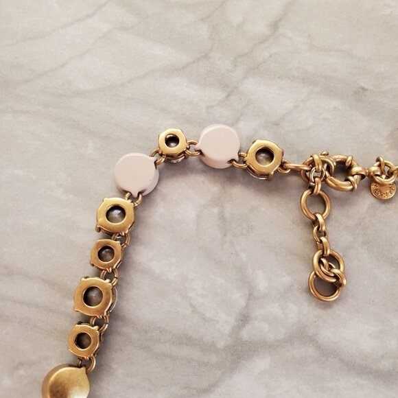 ✨ RARE HTF J.Crew Brulee Mercury Glass Rhinestone Crystal Statement Necklace ✨ - Picture 12 of 15